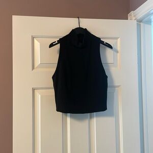 Kit and Ace mock neck drop top with zippered back